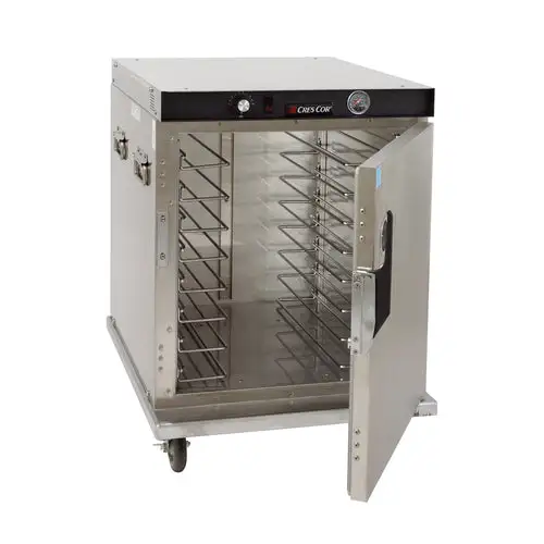 Cres Cor H-339-SS-UA-8C 1/2 Height Insulated Mobile Heated Cabinet W/ (8) Pan Capacity, 120v