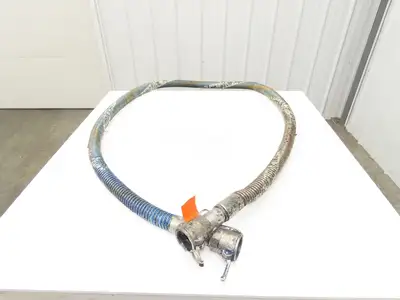 Wilcox 1.5"x 12' Flexible Chemical Transfer Hose Camlok Ends 316SS