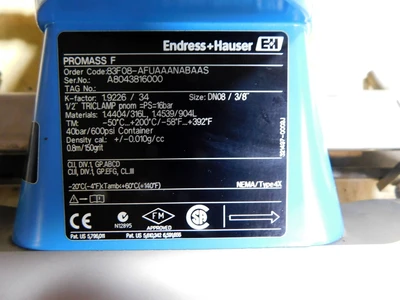 USED ENDRESS HAUSER PROMASS 83
