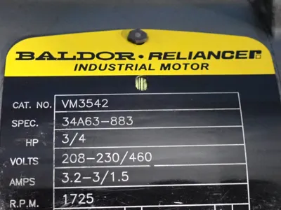 USED BALDOR / RELIANCE VM3542