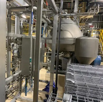 Alfa-Laval CH-700C hermetic clarifier centrifuge, 316SS.