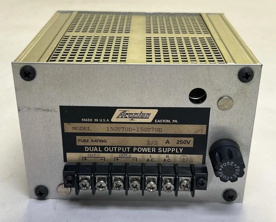 Used ACOPIAN 15GT70D Miscellaneous Equipment (Electrical & Power) Ohio US | Surplus Asset Holdings #1238203
