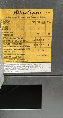 USED ATLAS COPCO GX22FF