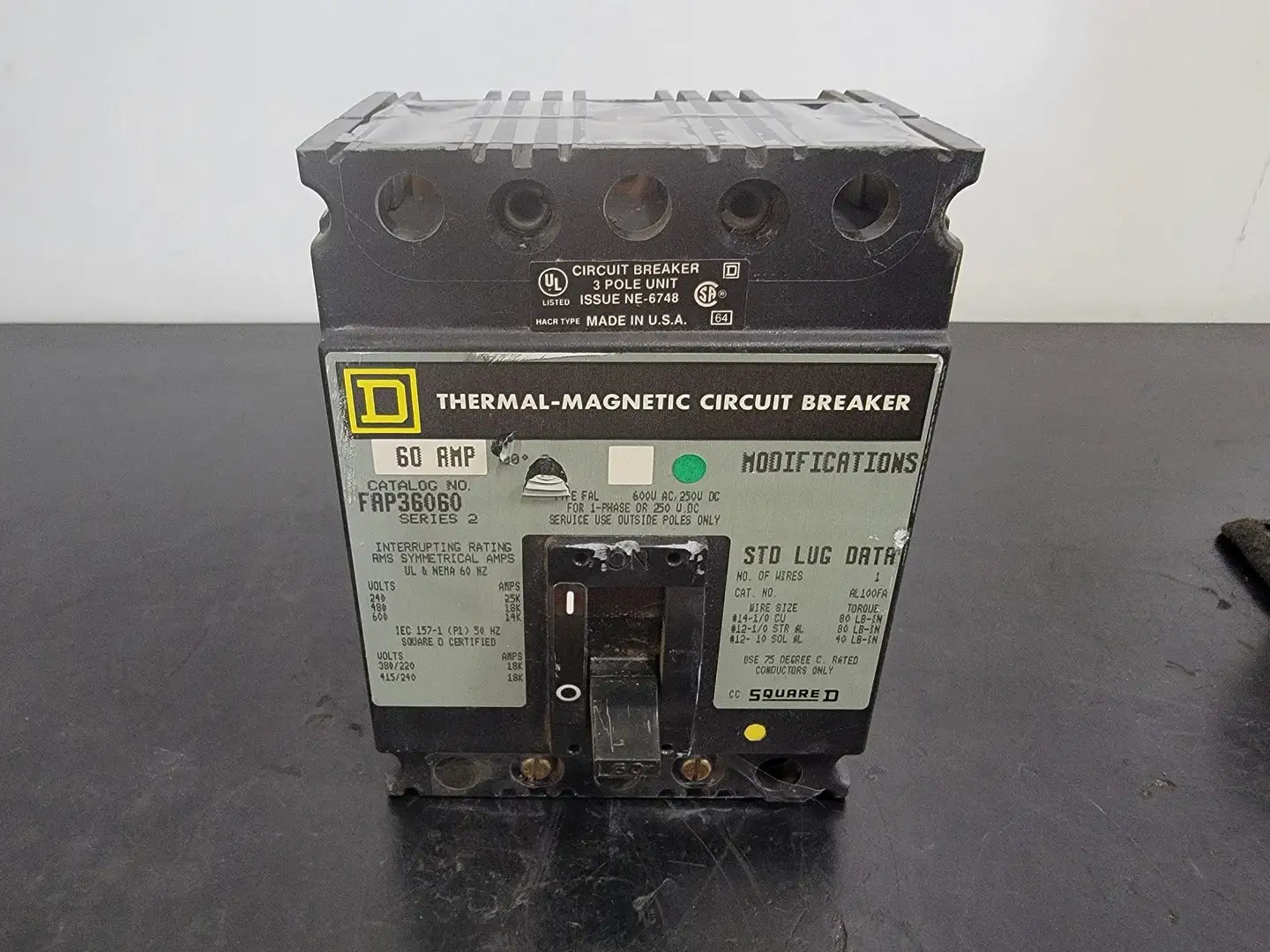 USED SQUARE D FAP36060
