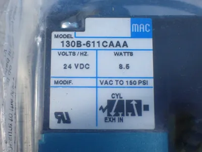 NEW MAC VALVES 130B611CA