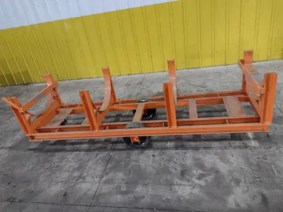 (2) 84" X 28" HEAVY DUTY PIPE TOW CARTS: STOCK #23689