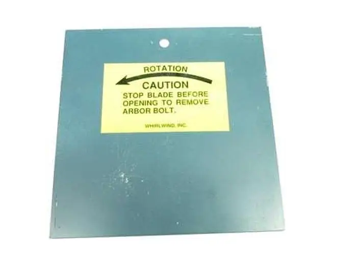 NEW WHIRLWIND SIDE BLADE COVER PLATE