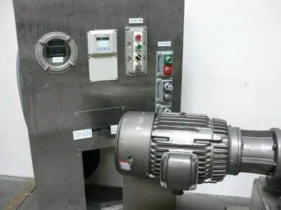USED TELEDYNE READCO 6" PROCESSOR CONTINUOUS PASTE MIXER W/ 15HP MOTOR & CONTROLS