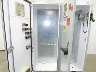 Hoffman Electrical Enclosure Control Panel 60x49x12" JIC 30A Breaker A60X4912