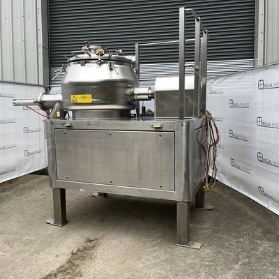 250L Calmic Euro-Vent S/S JKTD High Shear Mixer Granulator