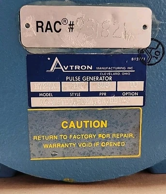 USED Avtron M727A-1D-240-UC