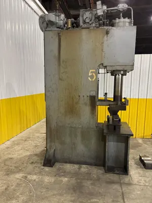75 TON WILLIAMS & WHITE HYDRAULIC GAP FRAME PRESS 16" STROKE: STOCK #23566