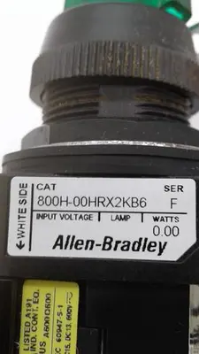 Used ALLEN-BRADLEY ALLEN-BRADLEY CONTROL SWITCH 800H-00HRX2KB6 F Switch Parts | ND Industrial Surplus #1212027