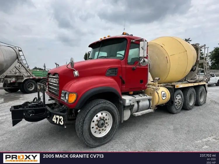 Used 2005 MACK GRANITE CV713 Concrete Mixer Trucks Delaware US | Proxy Equipment #1388926