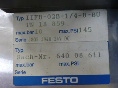 USED FESTO IFB8-02