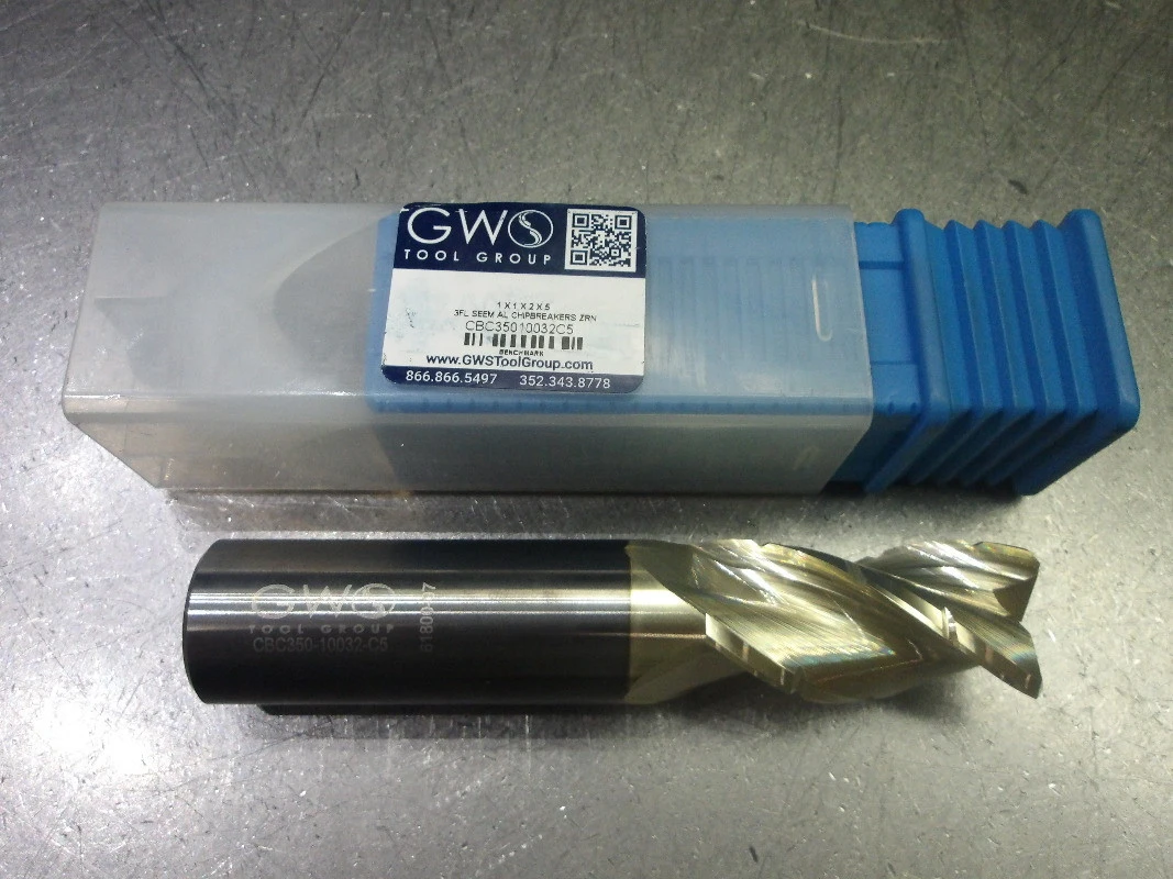 GWS 1" 3 Flute Carbide CC Roughing Endmill 1" Shank CBC35010032C5 (LOC2191)