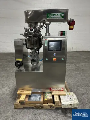 USED Axomatic SrI 10 Liter Axomatic Vacuum Homogenizing Mixer, Model AxoMIX10, 316 S/S