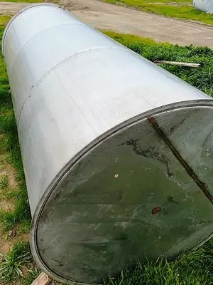 Tank, 2,400 Gallon, 304 Stainless Steel, 5'6" x 14', Single Wall #S745016