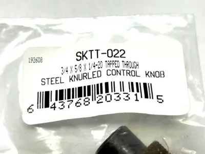 SKTT-022 | S&W  Knurled Control Knob 3/4" x 5/8" x 1/4-20" LOT OF 2 - New