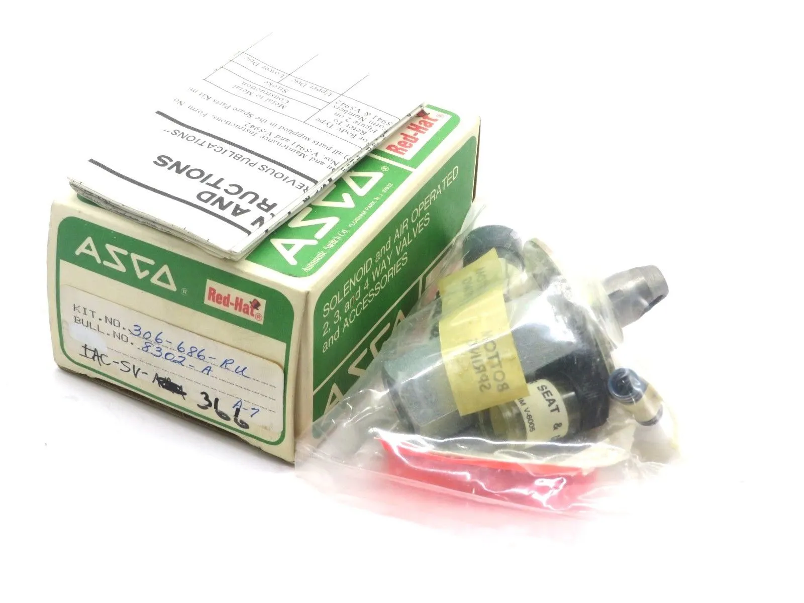NEW ASCO 306-686-RU REBUILD KIT 306686RU