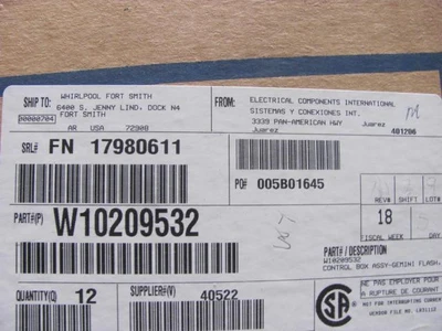 New | in-Stock WHIRLPOOL _UNKNOWN_ Residential Appliances Texas US | OCO Industrial #1602040
