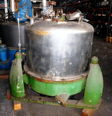 Heine 39 x 25 perforate basket centrifuge, 316SS.