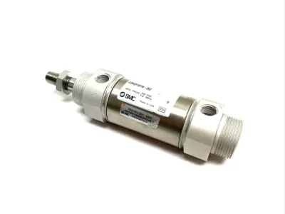 Used SMC ROUND BODY PNEUMATIC CYLINDER 32MM BORE 25MM STROKE Pneumatic Cylinders | Maverick Industrial Sales #1101229