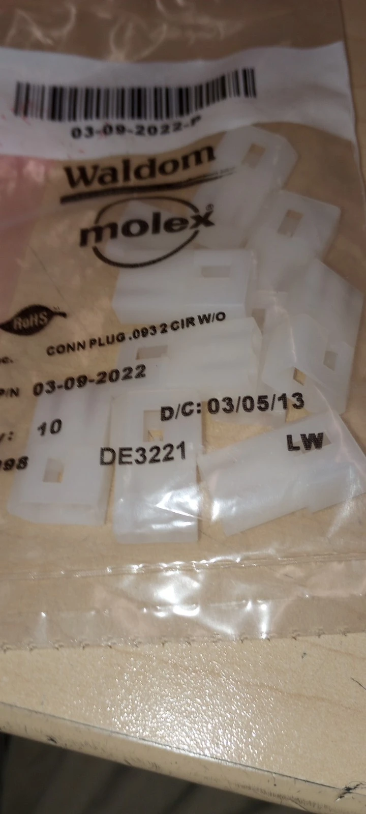 NEW Molex 0003092022