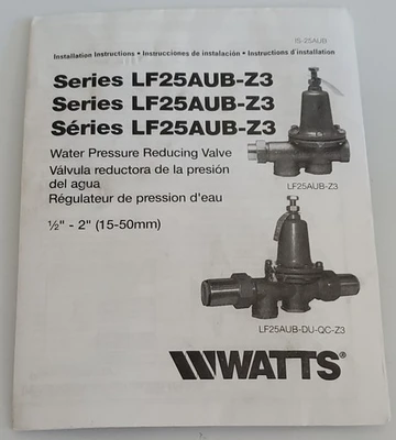 NEW Watts LF25AUB-LP-Z3