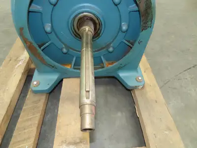 Reliance Electric Inline Gearbox 130:1 Ratio Reducer 1-5/8" Dia Ext Input Shaft