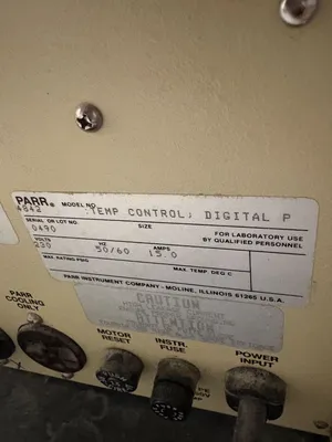 Used PARR 4842 Temperature Controls South Carolina US | ESS Industrial Equipment Sales #1763272