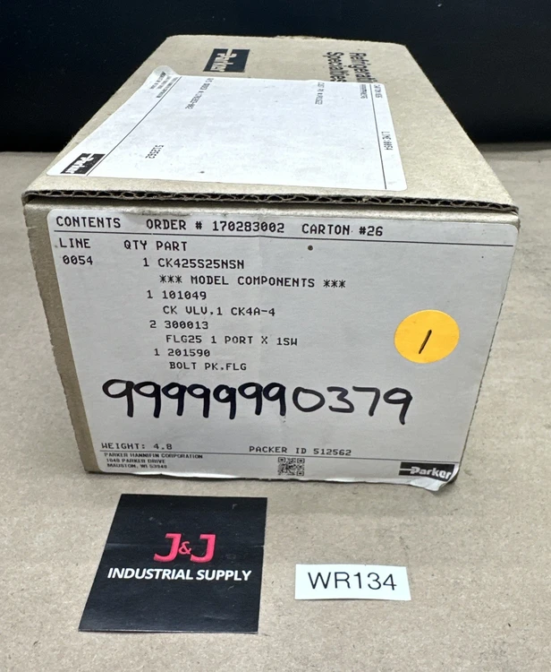 New | in-Stock Parker Hannifin CK425S25NSN Valves/Fittings Indiana US | J&J Industrial Supply #869795