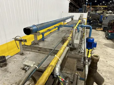 18" X 15" H X 4 STAGE CONTINENTAL EQUIPMENT CORP GAS HEAT STAINLESS STEEL CONVEYOR WASHER, NEW IN 2010: STOCK #21908