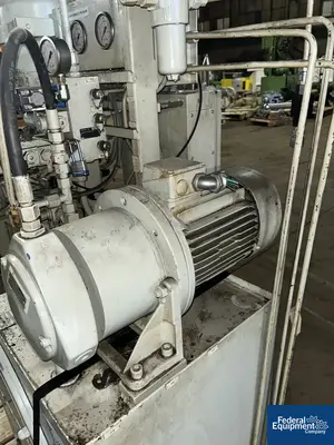 USED Berstorff 1,610 MM (63") Berstorff Vertical Two Roll Calander Sheet Stack