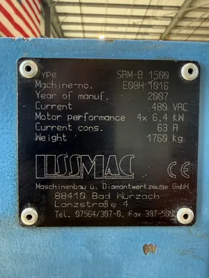 2007 LISSMAC SBM-B 1500 Finishing | GMT (12)