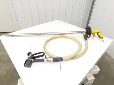 Lutz MD-2 Pneumatic Air Mixer Drum Container Pump 48" Tube w/Hose Niro 41-R DL