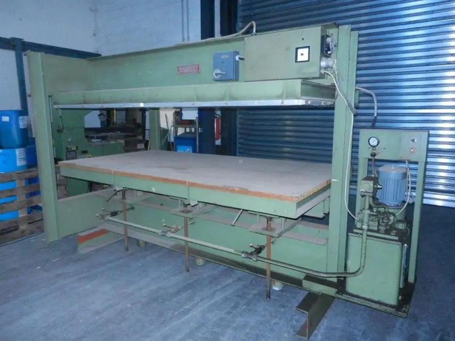 USED SCHUBERT HEATED PANEL PRESS 45 TON