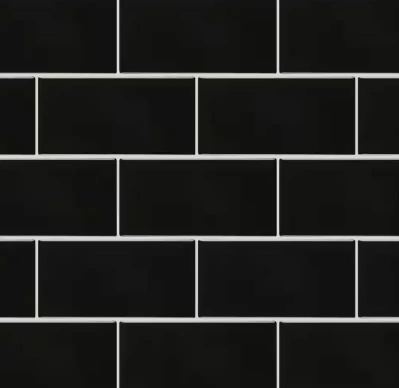 Daltile Restore Matte Black 3x6 Ceramic Wall Tile - 2 Boxes (Backsplash/Wall Use)