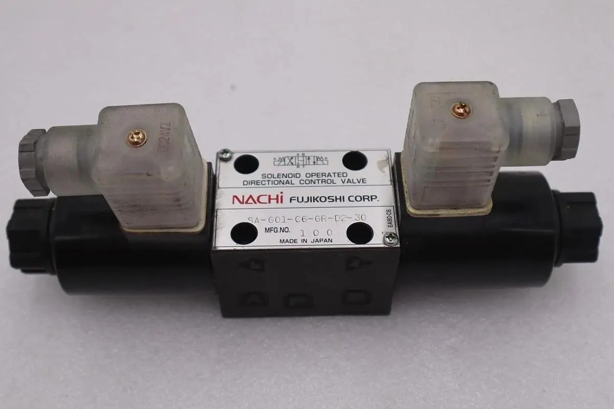 NACHI SA-G01-C6-GR-D2-30 SOLENOID OPERATED CONTROL VALVE STOCK #K-1896