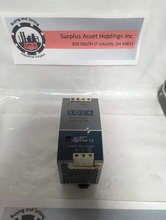 Used SOLA SDN4-24-100 Miscellaneous Equipment (Electrical & Power) Ohio US | Surplus Asset Holdings #1262649