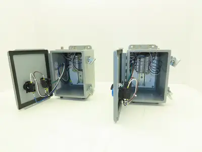 Hoffman A8066CH/SPL Electrical Enclosure 8x6x6" Switch With Indicator Lot of 2