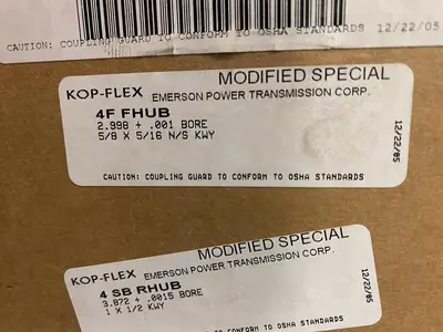 New | in-Stock KOP-FLEX 4F-SB-FR-FB Miscellaneous Equipment (Metalworking) Ohio US | Surplus Asset Holdings #1225596