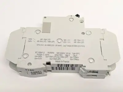 USED SCHNEIDER ELECTRIC MINIATURE CIRCUIT BREAKER MULTI 9, C 10A, C60