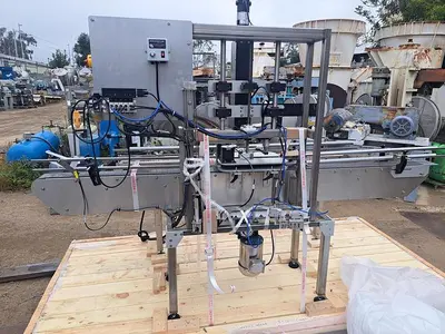 Capper, Inline, Chuck Screw Capper, Automatic, Cap Feeder #C745456