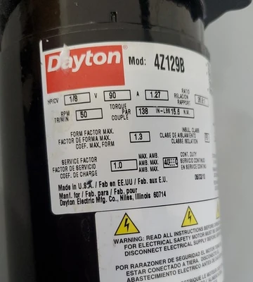 USED Dayton 4Z129B