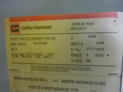 USED CUTLER HAMMER HDT63508-A02