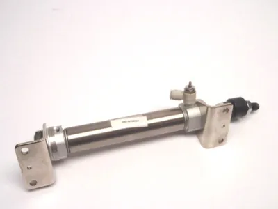 CDM2L25-100Z | SMC  Pneumatic Round Body Dual Acting Cylinder W/ JA30-10-125 Joint - Used