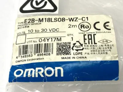 New | in-Stock OMRON E2B-M18LS08-WZ-C1 Proximity Sensors | Maverick Industrial Sales #1107586