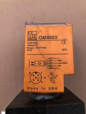 IFM OM5003 Photoelectric Sensor 10-30VDC 100mA DC 18m