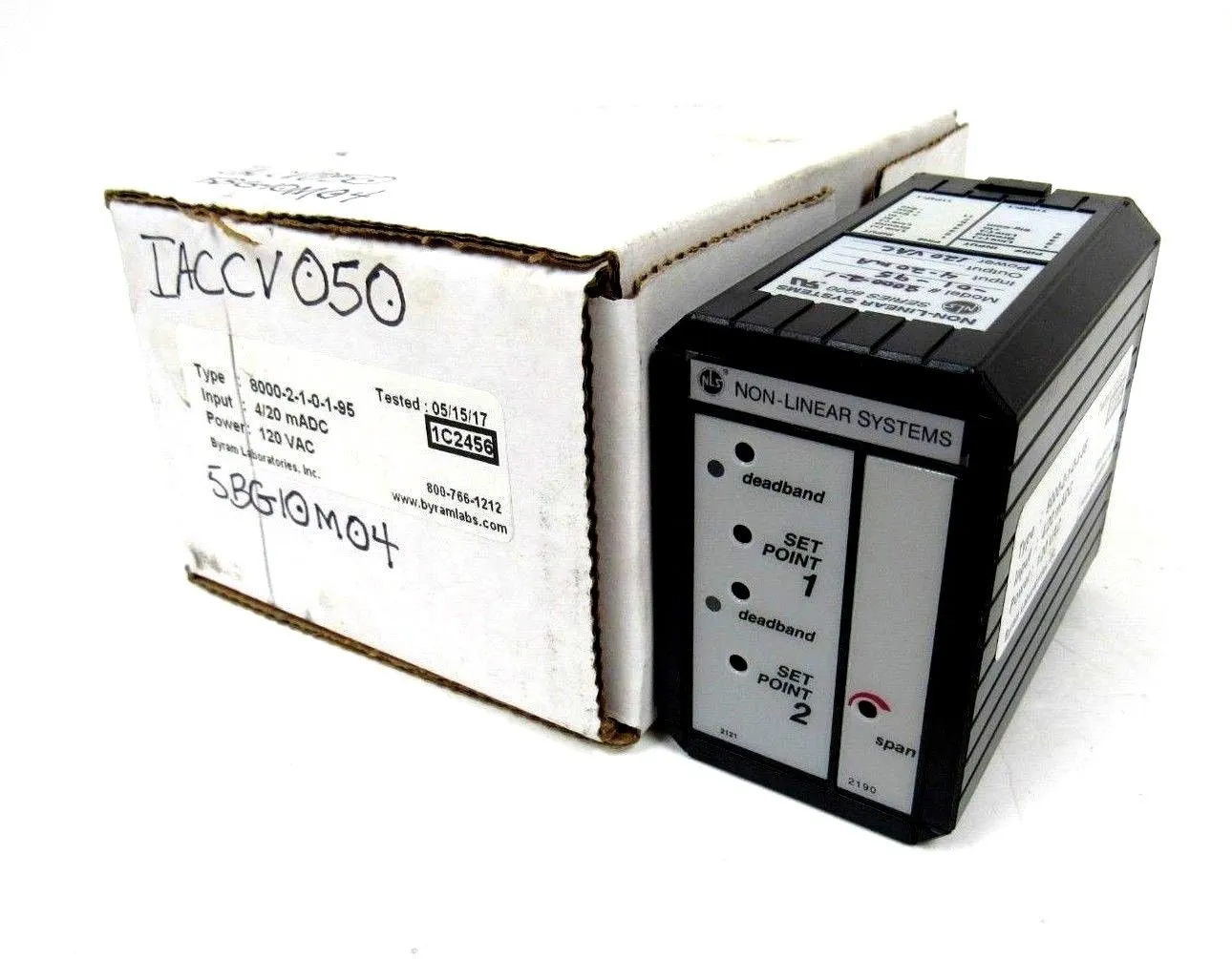 NEW BYRAM LABORATORIES 8000-2-1-0-1-95 SIGNAL CONDITIONER 120VAC 8000210195